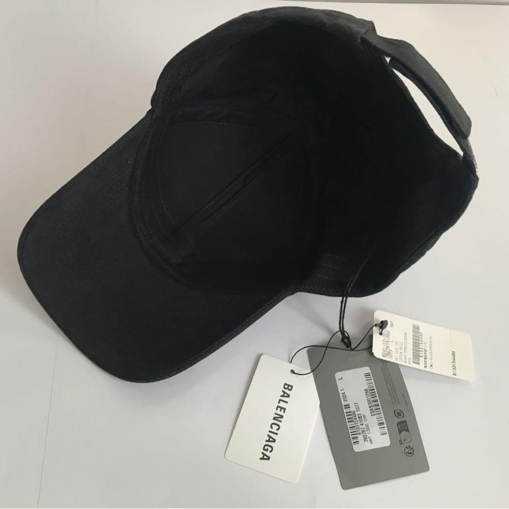 BALENCIAGA】キャップ ブラック 保存用布袋 紙袋 ロゴ入り