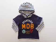 mikihouse DOUBLE.B、90cm、パーカー、綿、男女共用