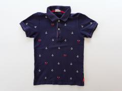 mikihouse、140cm、ポロシャツ、綿、男女共用