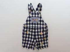 mikihouse、90cm、サロペット、綿、男女共用