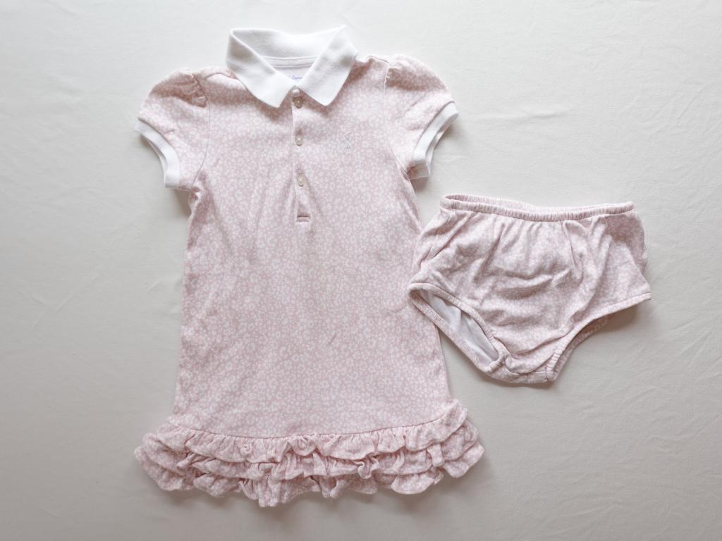 【Lauren Ralph Lauren】白のケープワンピース RALPH LAUREN ワンピース 90cm ブレス｜RALPH LAURENの子供服の
