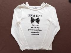 JENNI love、140cm、カットソー、綿・ポリウレタン、女の子用
