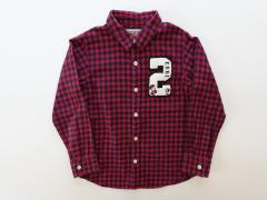 familiar、120cm、シャツ、綿、男女共用