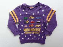 mikihouse、100cm、トレーナー、綿、男女共用