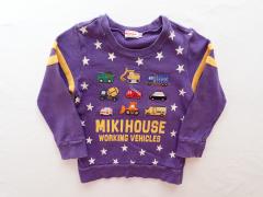mikihouse、100cm、トレーナー、綿、男女共用