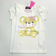 EARTHMAGIC、130cm、Ｔシャツ、綿・ポリウレタン、女の子用