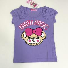 EARTHMAGIC、130cm、Ｔシャツ、綿・ポリウレタン、女の子用