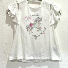 mezzo piano、130cm、Ｔシャツ、綿、女の子用