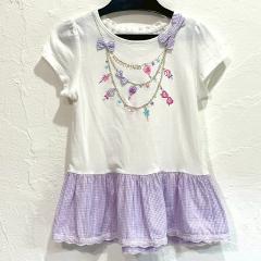 mezzo piano、130cm、Ｔシャツ、綿、女の子用