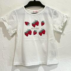mezzo piano、120cm、Ｔシャツ、綿、女の子用