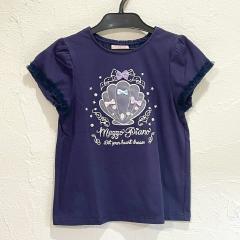 mezzo piano、130cm、Ｔシャツ、綿・ポリエステル、女の子用