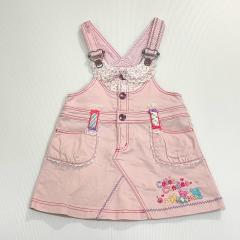 mezzo piano、100cm、ジャンパースカート、綿・ポリウレタン、女の子用