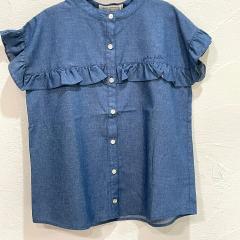 pom ponette junior、140cm、ブラウス、綿・ポリエステル、女の子用