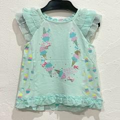 mezzo piano、100cm、Ｔシャツ、綿、女の子用