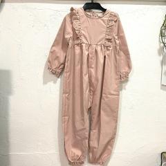 Petit main、100cm、カバーオール、ポリエステル、女の子用