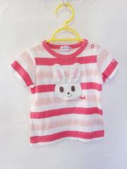 mikihouse、90cm、Ｔシャツ、綿・ポリエステル、女の子用