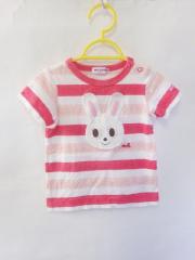mikihouse、90cm、Ｔシャツ、綿・ポリエステル、女の子用