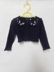BEBE、100cm、カーディガン、綿・アクリル、女の子用