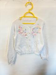 mezzo piano、110cm、カーディガン、綿・アクリル、女の子用