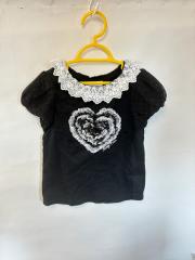 mezzo piano、120cm、Ｔシャツ、綿、女の子用