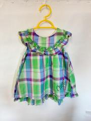 mezzo piano、120cm、ブラウス、綿、女の子用