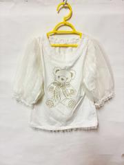 mezzo piano、130cm、Tシャツ、綿、女の子用