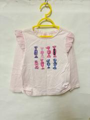 mezzo piano、120cm、Tシャツ、綿、女の子用