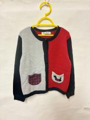 familiar、130cm、カーディガン、毛・アクリル、女の子用