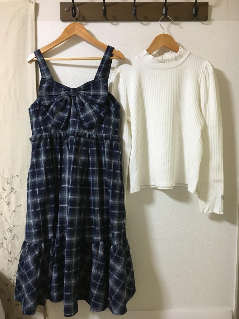 mezzo piano ジャンパースカート 160cm ファインファイン｜mezzo