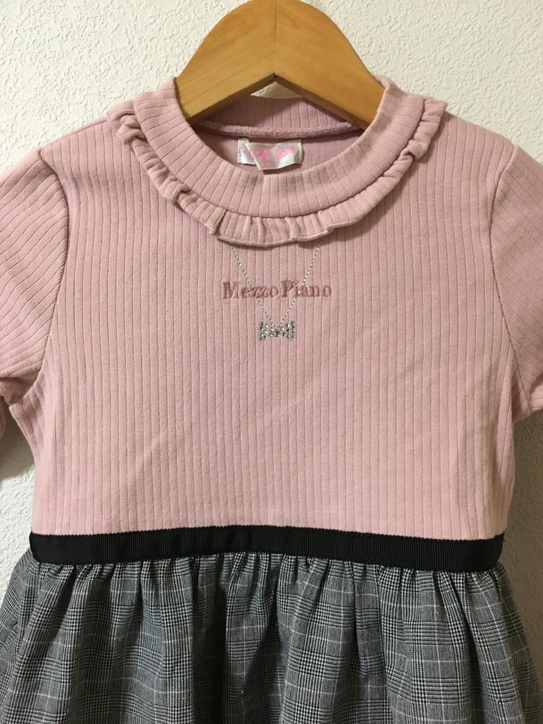 6点まとめ売り　mezzo piano 120サイズ トレーナー、ワンピース 肩開きTシャツ＆キャミワンピースセット（ミドルワンピース