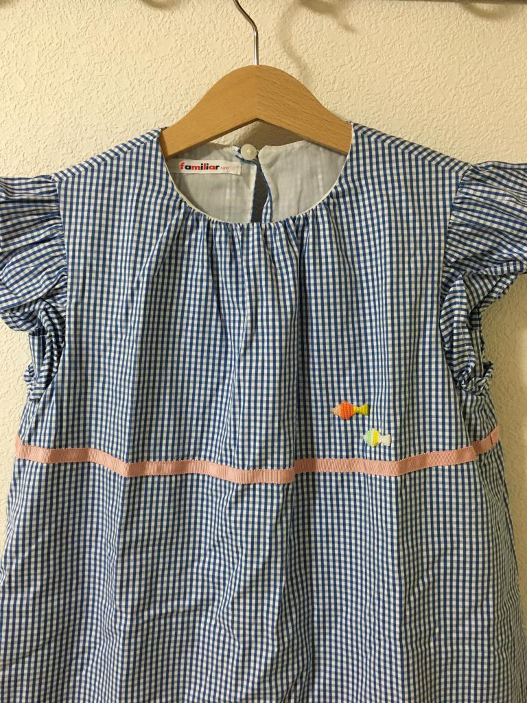 familiar ワンピース 120cm ファインファイン｜familiarの子供服の古着