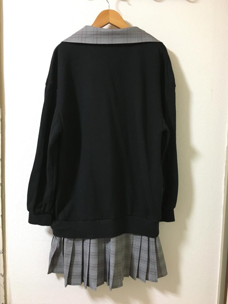 【新品】mezzo piano junior 切り替え ポロ ワンピース 160 mezzo piano Junior ワンピース 160cm ファインファイン｜mezzo piano
