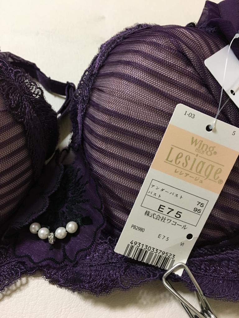 Yue ブラジャー　E75 Wacoal Wing Lesiage ブラジャー E75 ファインファイン｜Wacoal