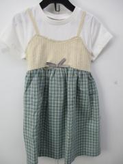 Petit main、110cm、ワンピース、綿、女の子用