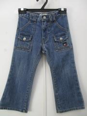 mikihouse DOUBLE.B、100cm、ジーンズ、綿、男女共用