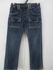 mikihouse DOUBLE.B、100cm、ジーンズ、綿、男女共用