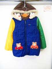 mikihouse HOT BISCUITS、120cm、コート、ポリエステル、男の子用