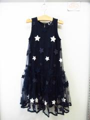 MONNALISA、120cm、ワンピース、綿、女の子用