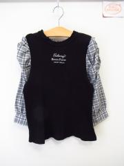 mezzo piano、150cm、カットソー、綿・ポリウレタン、女の子用
