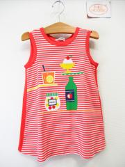 familiar、120cm、ワンピース、綿、女の子用