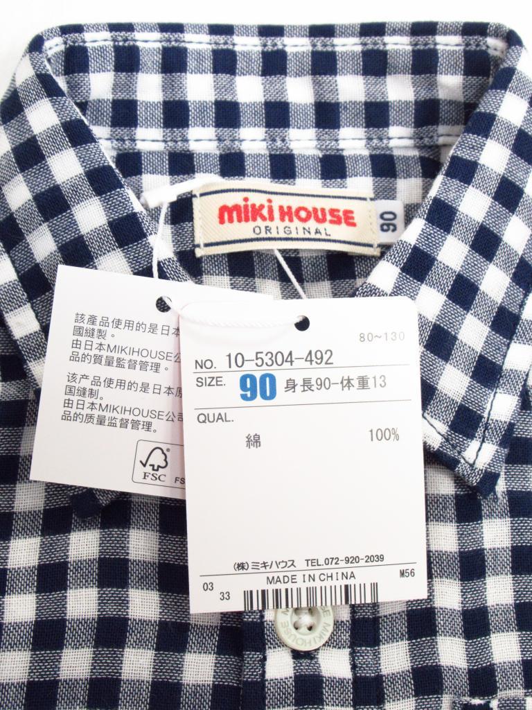 MIKI HOUSE秋冬シャツ、サイズ90～100 mikihouse シャツ 90cm ひよこHOUSE｜mikihouseの子供服の古着