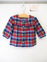 mikihouse DOUBLE.B、90cm、ブラウス、綿、女の子用