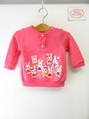 mikihouse、80cm、トレーナー、綿、女の子用