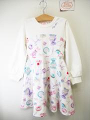mezzo piano、130cm、ワンピース、綿・ポリウレタン、女の子用