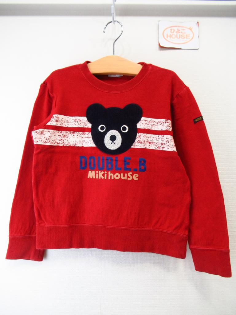 DOUBLE.B トレーナー &ロンT&パンツ　新品　130 mikihouse DOUBLE.B トレーナー 130cm ひよこHOUSE｜mikihouse
