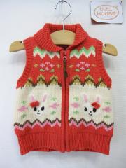 mikihouse、90cm、ベスト、毛・アクリル、女の子用