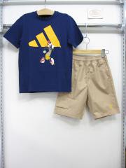 adidas、140cm、セットもの、綿・ポリエステル、男女共用