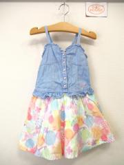 mezzo piano、110cm、ジャンパースカート、綿、女の子用