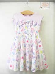 mezzo piano、120cm、ワンピース、綿、女の子用
