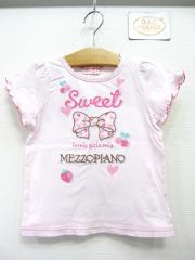 mezzo piano、120cm、カットソー、綿、女の子用